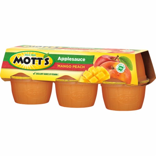 Mott's Apple Sauce Cups Mango Peach (6 count)