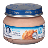 Gerber 2nd Foods Chicken & Chicken Gravy (2.5 oz. glass jar)