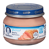 Gerber 2nd Foods Beef & Beef Gravy (2.5 oz. glass jar)
