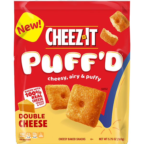 Cheez-It Puff’d Double Cheese Cheesy Baked Snacks (5.75 oz. bag)