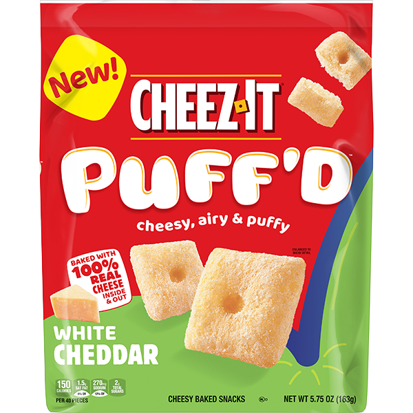 Cheez-It Puff’d White Cheddar Cheesy Baked Snacks (5.75 oz. bag)