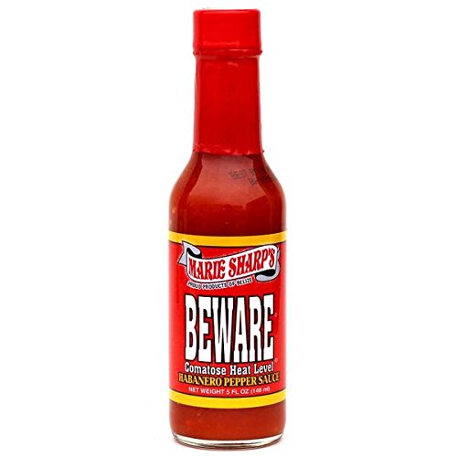 Marie Sharp's Beware Habanero Hot Sauce (5 oz. red label bottle)