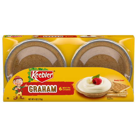 Keebler Graham Ready Crust 6 Mini Pie Crusts (4 oz. tray)