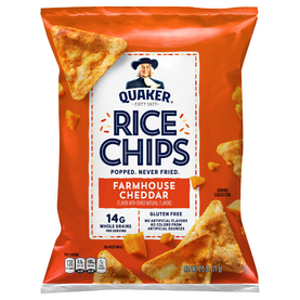 Quaker Farmhouse Cheddar Rice Chips (2.5 oz. bag)