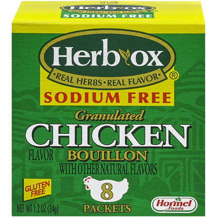 Herb Ox Sodium Free Chicken Flavor Granulated Bouillon Packets (8 count box)