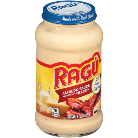 Ragu Alfredo Sauce Flavored with Bacon (16 oz.)