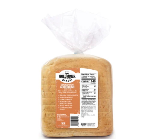 Goldminer Slow Crafted Bakery Cracked Wheat Sourdough Square Bread (24 oz.)