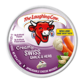The Laughing Cow Creamy Swiss Garlic & Herb Spreadable Cheese (6 oz.)