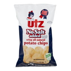 Utz No Salt Added Original Potato Chips (7.75 oz.)