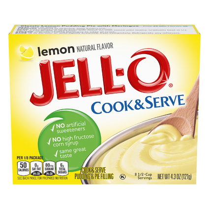 Jell-O Cook & Serve Lemon Pudding (4.3 oz.)