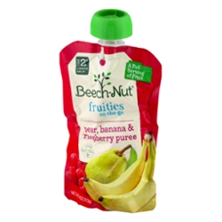 Beech-Nut Fruities On-The-Go Puree Pear, Banana & Raspberry (3.5 oz. squeeze)