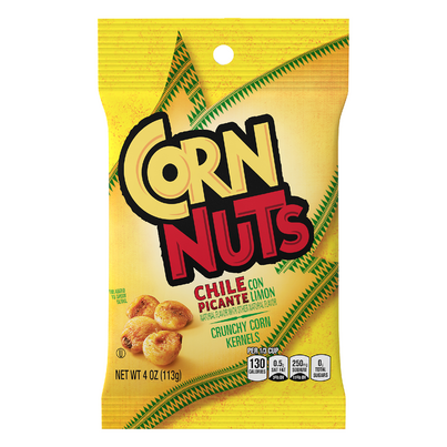 Corn Nuts Chile Picante Con Limon Flavored Crunchy Corn Kernels (4 oz. peg pouch)