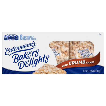 Entenmann's Baker's Delights Mini Crumb Cakes (6 count)