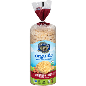 Lundberg Family Farms Cinnamon Toast Organic Whole Grain Rice Cakes (9.5 oz. Bag)