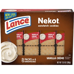 Lance Nekot Vanilla Creme Cookie Sandwiches (8 pack)