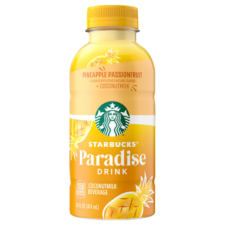 Starbucks Paradise Drink Pineapple Passionfruit Coconutmilk Beverage (14 oz. bottle)