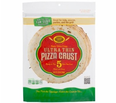 Golden Home Ultra Thin Fun-Size Pizza Crusts (5 crusts/8.75 oz.)