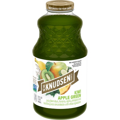R.W. Knudsen Kiwi Apple Green Juice (32 oz. glass bottle)