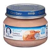 Gerber 2nd Foods Turkey & Turkey Gravy (2.5 oz. glass jar)