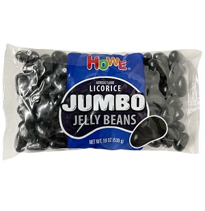 Howe Licorice JUMBO Jelly Beans (19 oz. bag)