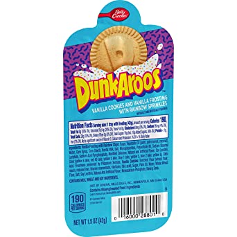 Betty Crocker Dunkaroos Vanilla Cookies and Vanilla Frosting (1.5 oz. tray)