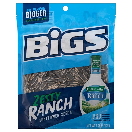 BIGS Hidden Valley Zesty Ranch Sunflower Seeds (5.35 oz.)