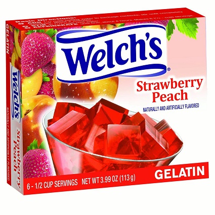 Welch's Strawberry Peach Gelatin Mix (3.99 oz.)
