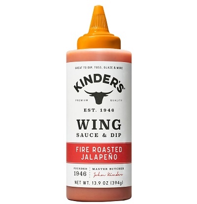 Kinder's Fire Roasted Jalapeno Wing Sauce & Dip (13.9 oz. squeeze)