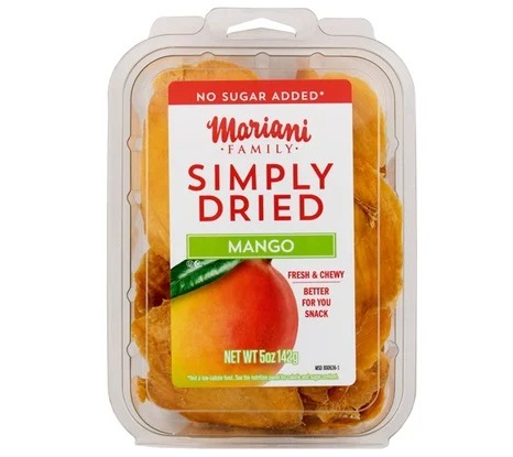 Mariani No Sugar Added Simply Dried Mango (5 oz. clamshell)