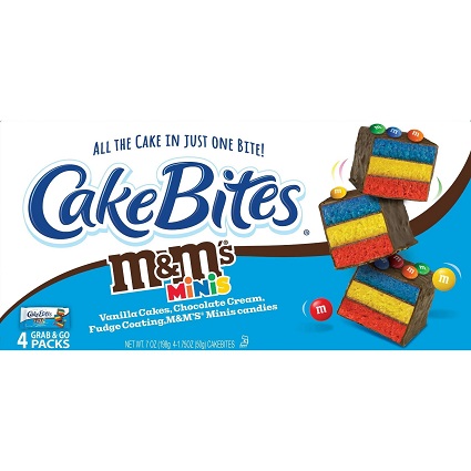 The Original Cakebites M&M Minis (8 oz. box/4 - 2 oz. packs)