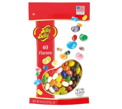Jelly Belly Jelly Beans 40 Flavors Assorted (9.8 oz. pouch)