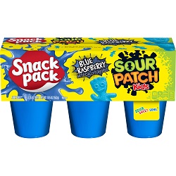 Snack Pack Sour Patch Kids Blue Raspberry Juicy Gels (3.25 oz. cups/6 count)
