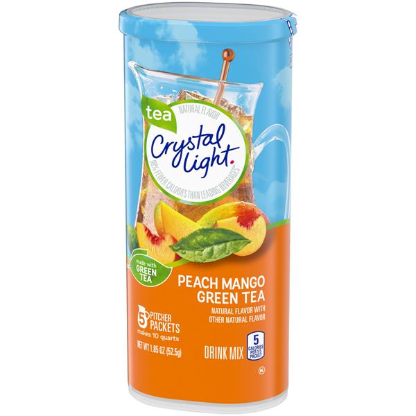 Crystal Light Peach Mango Green Tea Drink Mix (1.85 oz. canister)