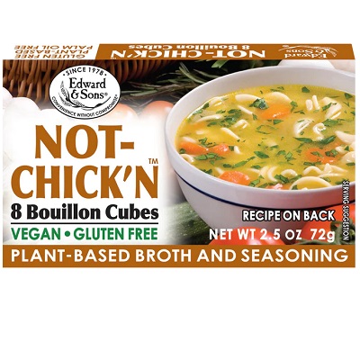 Edward & Sons Not-Chick'n Vegan Bouillon Cubes (8 cubes/2.5 oz. box)