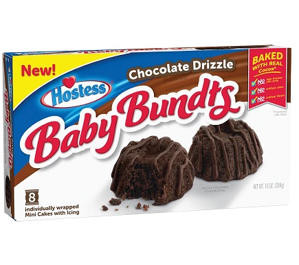 Hostess Baby Bundts Chocolate Drizzle (8 packs/10 oz. box)