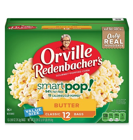 Orville Redenbacher's Smart Pop! Butter Popcorn Classic Bags (12 count/32.29 oz.)