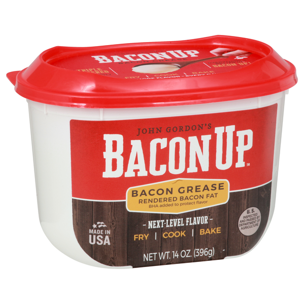 John Gordon's Bacon Up Bacon Grease Rendered Bacon Fat (14 oz. tub)