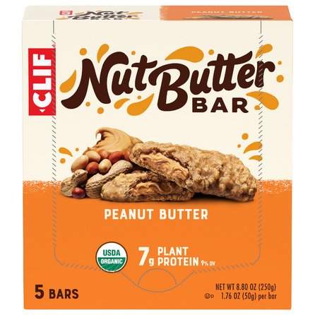 Clif Nut Butter Bars Peanut Butter (5 count box)