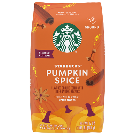Starbucks Pumpkin Spice Flavored Ground Coffee (17 oz. Bag)