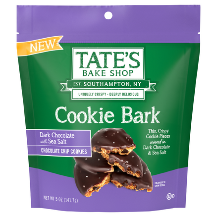 Tate's Bake Shop Cookie Bark Dark Chocolate with Sea Salt Chocolate Chip Cookies (5 oz. pouch)