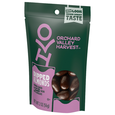 Orchard Valley Harvest Dipped Almonds in 64% Cacao Dark Chocolate (8 oz. pouch)