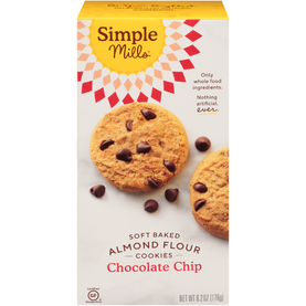 Simple Mills Crunchy Almond Flour Chocolate Chip Cookies (6.2 oz. box)