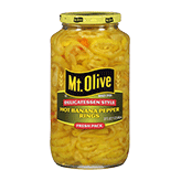 Mt. Olive Delicatessan Style Hot Banana Pepper Rings (32 oz.)