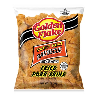 Golden Flake Sweet Heat Barbecue Pork Skins (3 oz.)