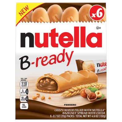 Nutella B-Ready Crispy Wafers (6 - 0.7 oz. packs/4.6 oz. tent box)