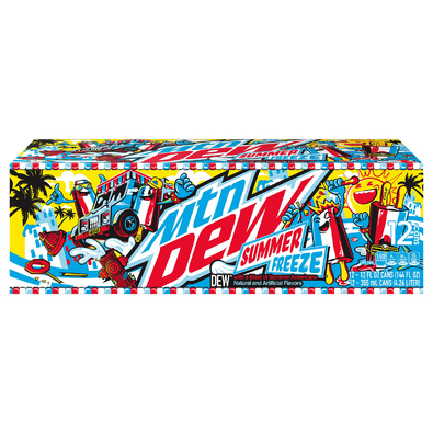 Mountain Dew Soda Summer Freeze (12 pack cans/12 oz.)