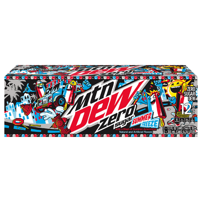 Mountain Dew Zero Sugar Soda Summer Freeze (12 pack cans/12 oz.)