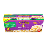 Annie's White Cheddar Macaroni & Cheese Cups (2 count sleeve/2.01 oz. cups)