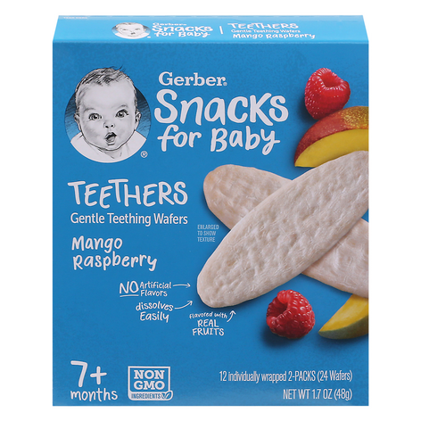 Gerber Teethers Mango Raspberry (1.7 oz. box/12 count)
