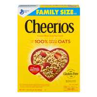 General Mills Cheerios Toasted Whole Grain Oat Cereal Family Size (18 oz.)
